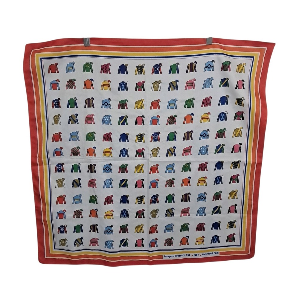 1984 Inaugural Breeders Cup Scarf Hollywood Park Thoroughbred Horse Racing